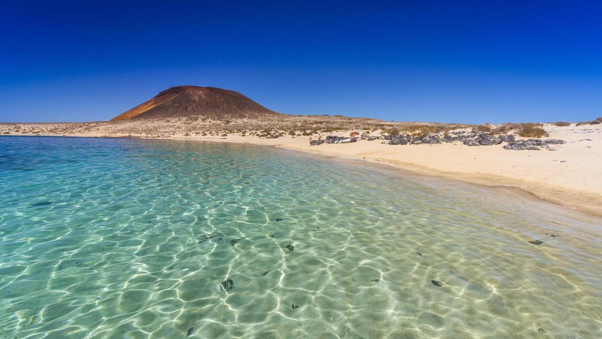 Playa La Francesa, en La Graciosa.