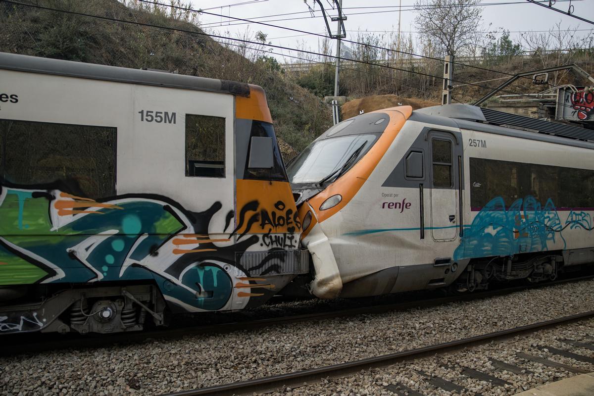 Un choque de dos trenes en Montcada i Reixac provoca 155 heridos