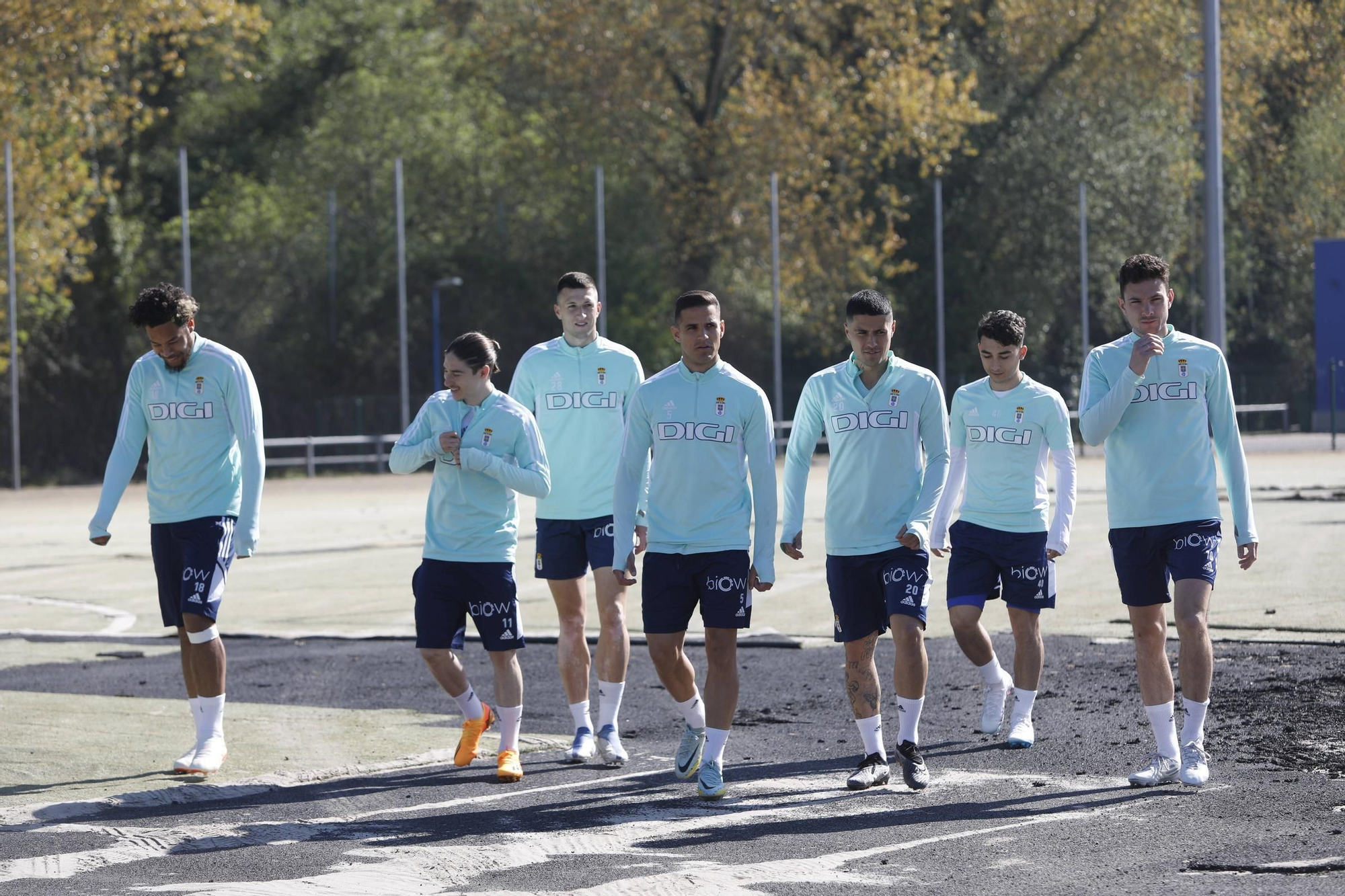 EN IMÁGENES: el entrenamiento del Oviedo