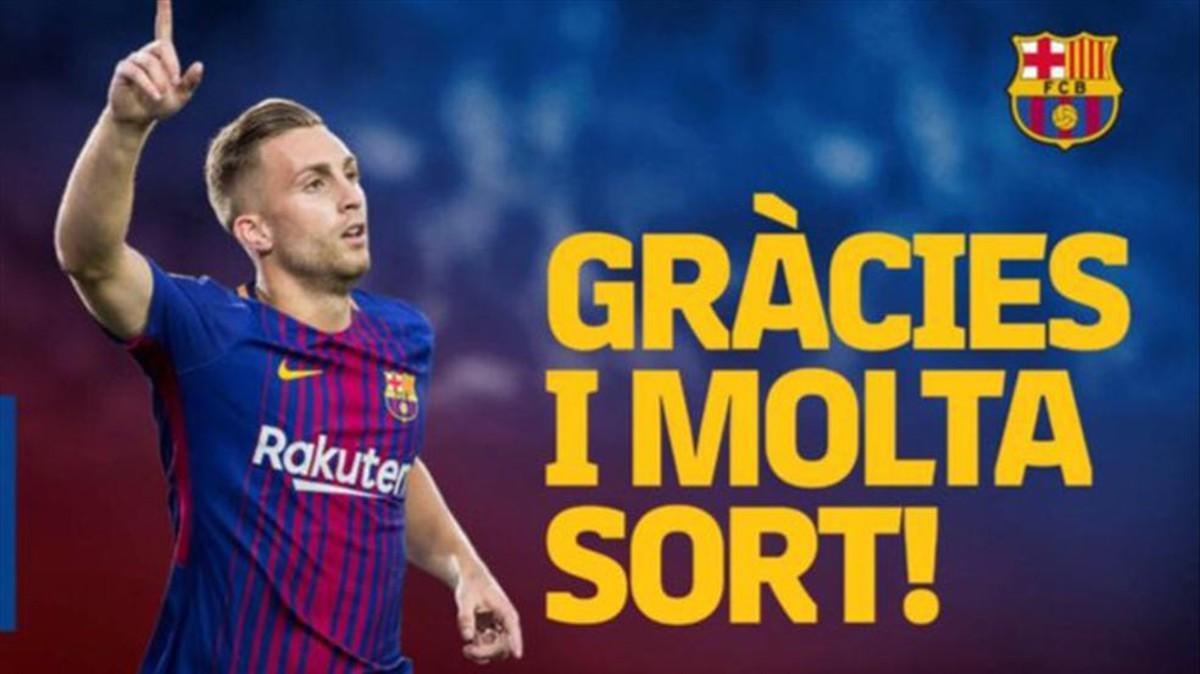 El Barcelona despidió con este mensaje a Gerard Deulofeu
