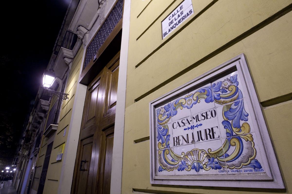 Casa Museo Benlliure. Situada en la calle Blanquerías del barrio del Carmen de Valencia.
