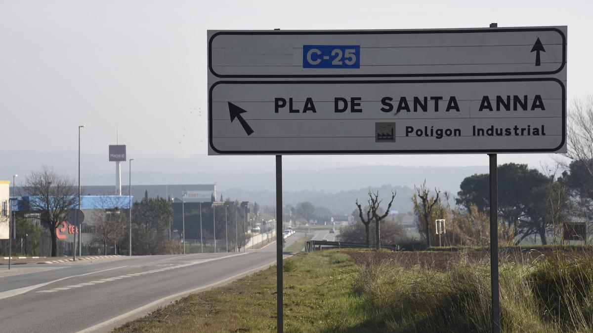 Indicacions per accedir al polígon Santa Anna de Sant Fruitós de Bages