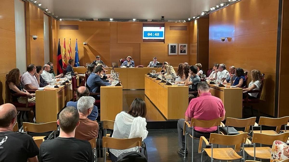 Sesión plenaria en el Ayuntamiento de Mataró