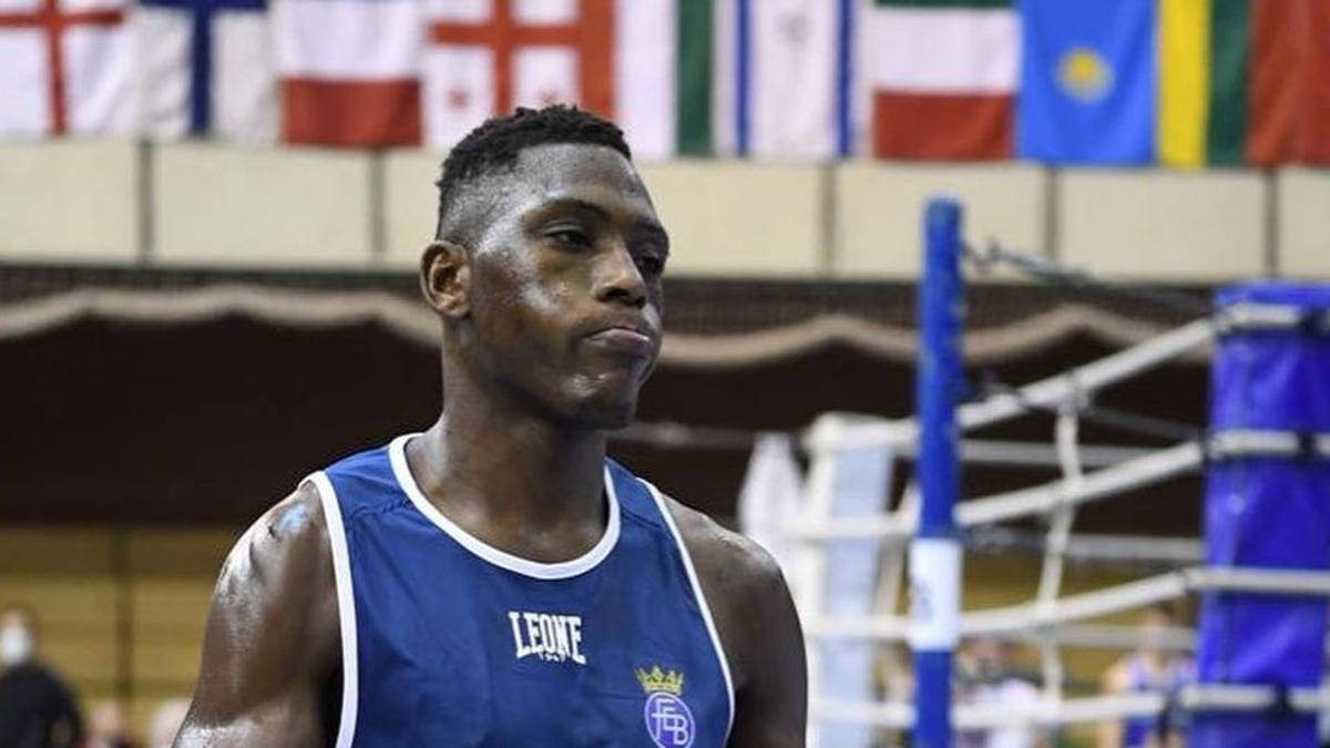 Youba Sissokho, en su etapa como boxeador.