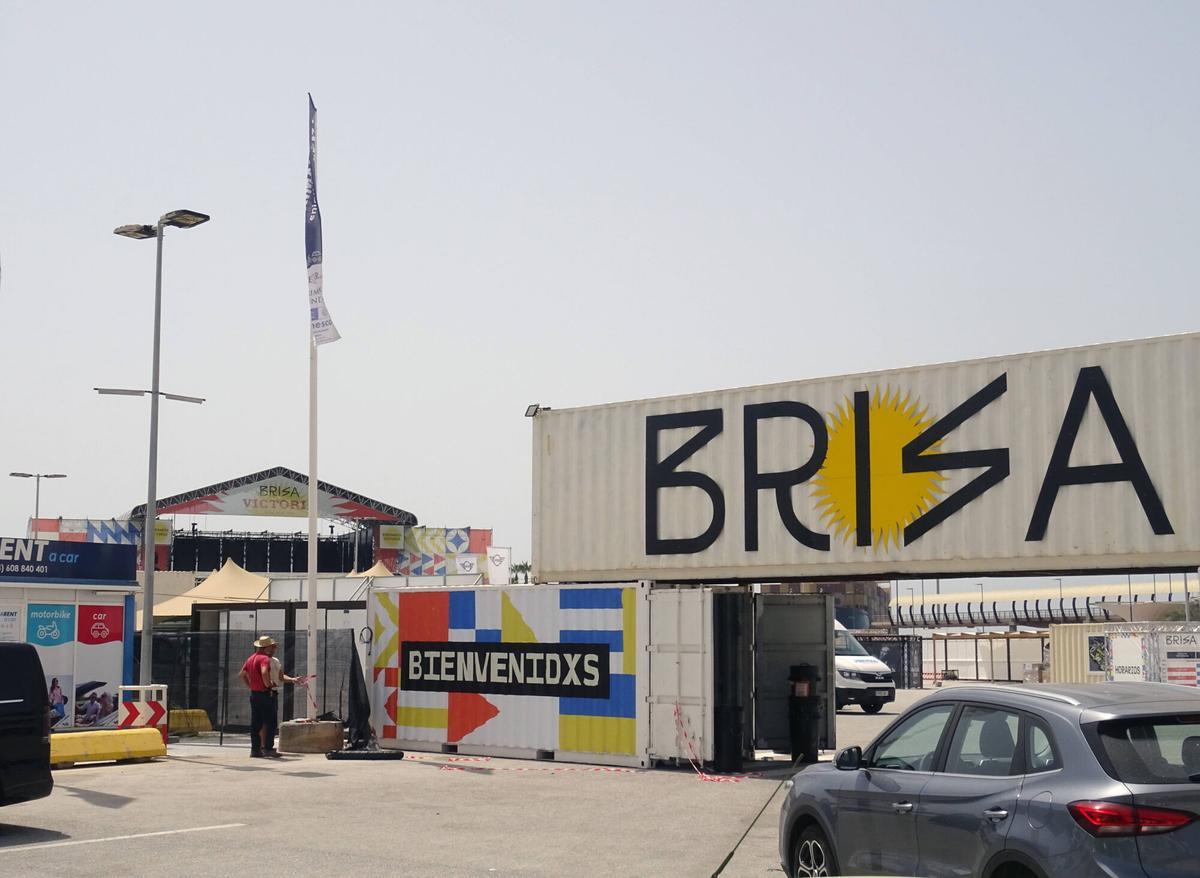 Montaje del Brisa Festival.
