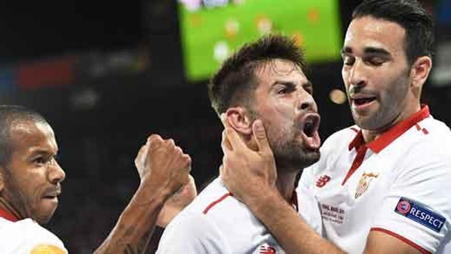 Mariano, Coke y Rami celebran el triunfo.