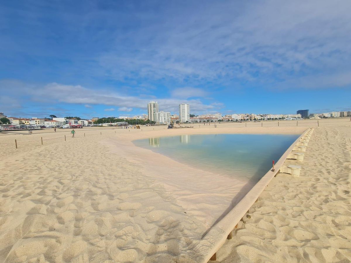 Vista de una de las piscinas de Figueira da Foz.