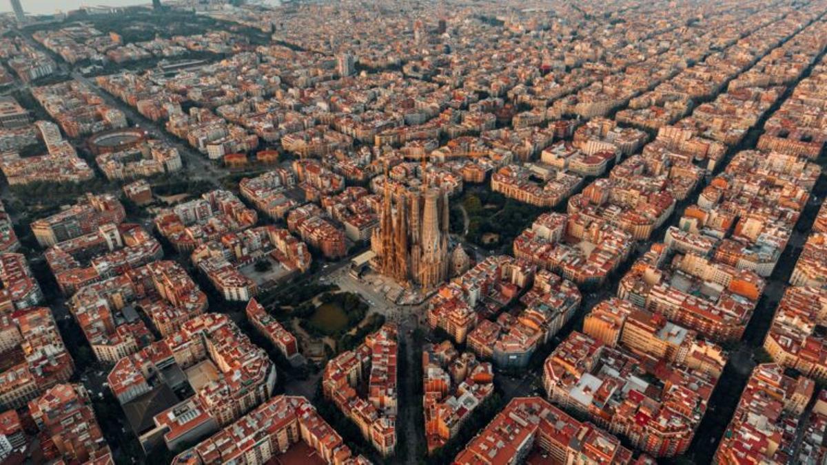 Panorámica de la ciudad de Barcelona.