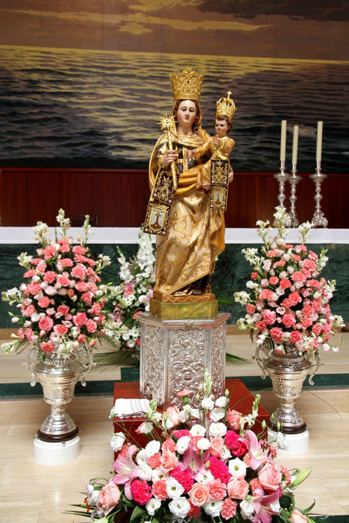 Imagen de la Virgen del Carmen de Benalmádena Costa.