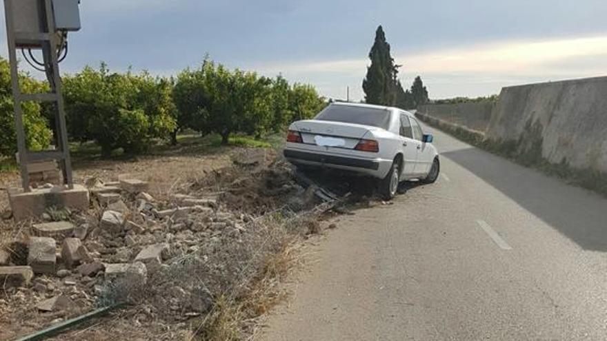 Accidente Salida de vía en un camino de Vinaròs