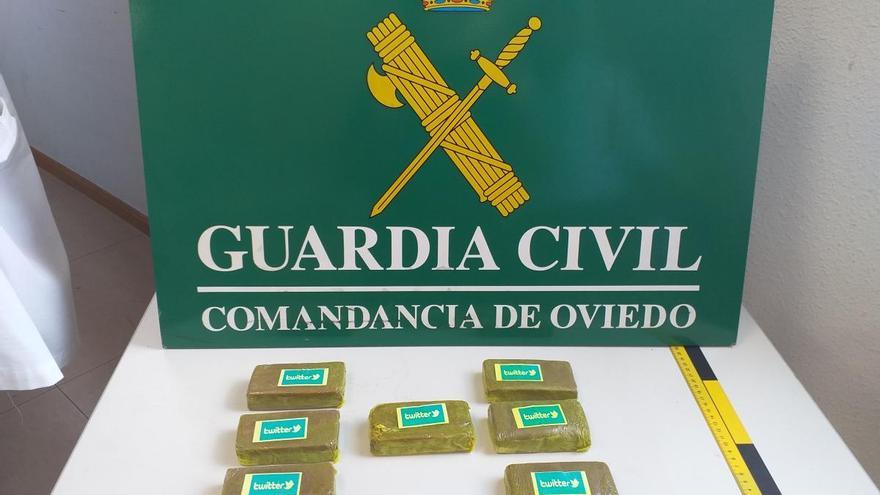 El hachís aprehendido.