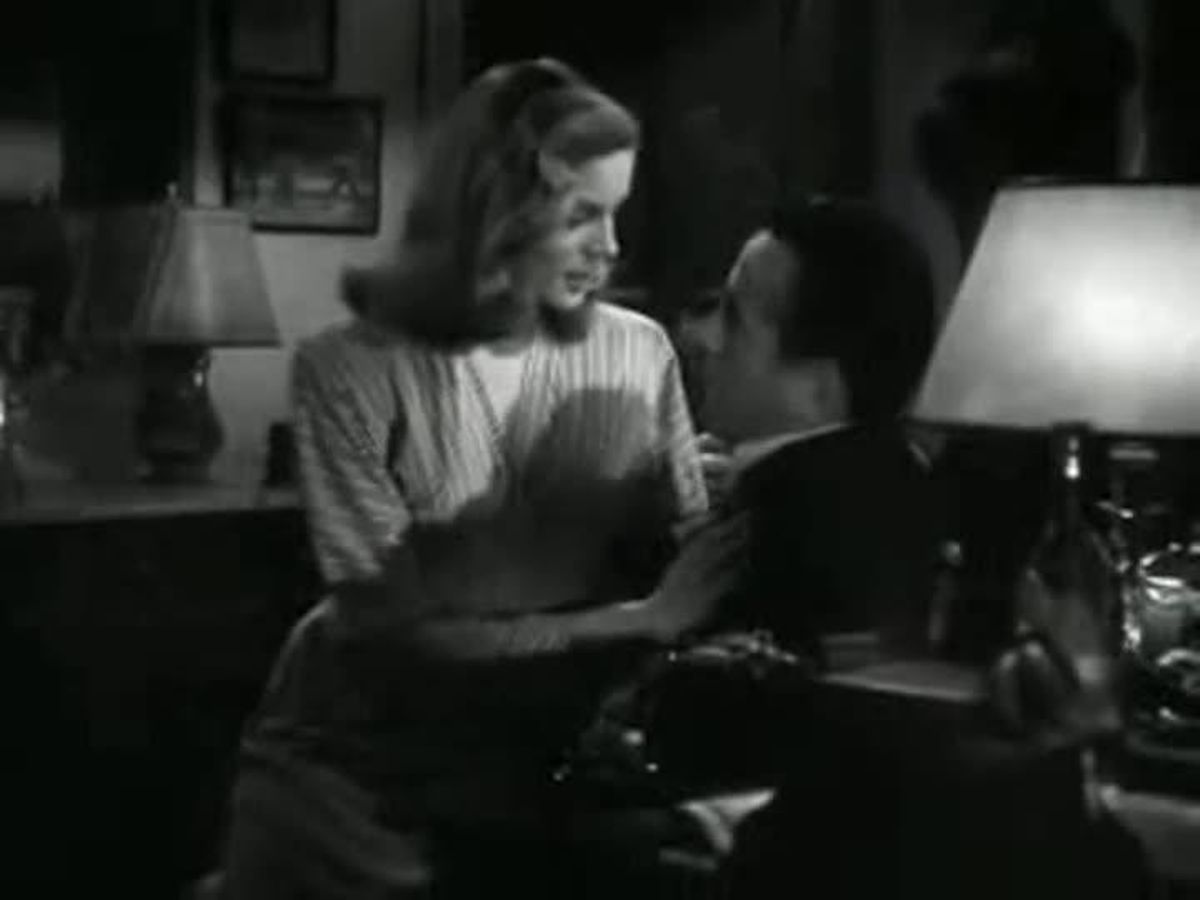 Escena de la pel·lícula ’Tenir-ne o no’, de Howard Hawks. Amb aquesta pel·lícula es va fer famosa la frase de Lauren Bacall si em necessites, només has de xiular.