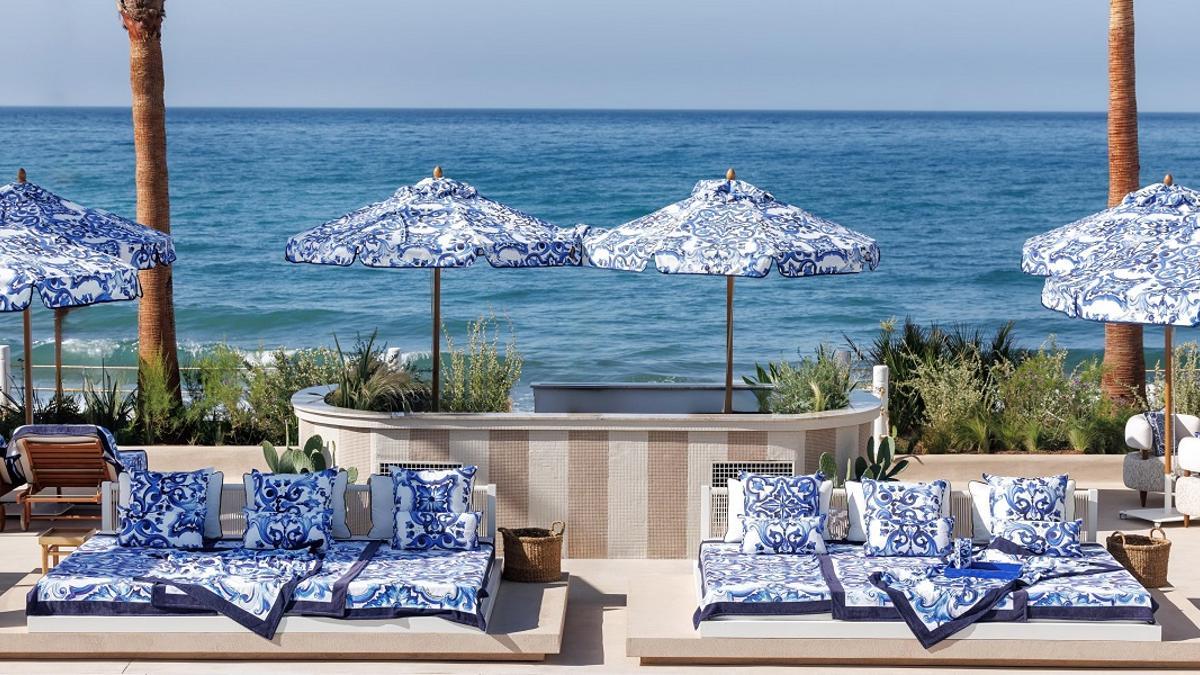 Una de las terrazas del hotel ha sido diseñada por Dolce & Gabanna.