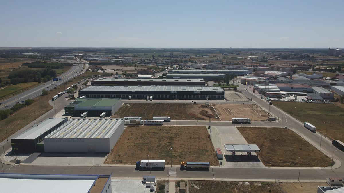 Vista aérea del Centro de Transportes de Benavente.