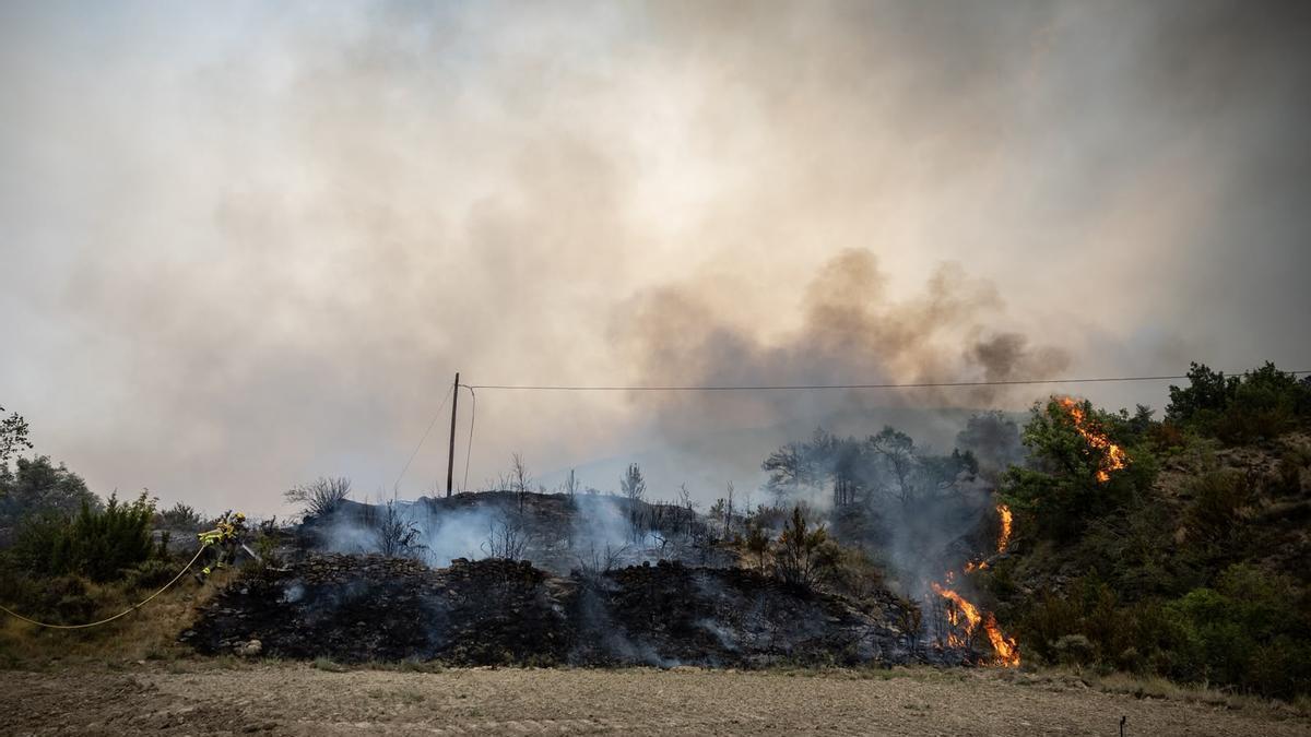 En imágenes | Las huellas del incendio de La Peña desde Bailo