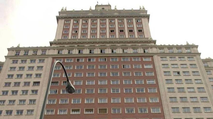 Fachada del &quot;Edificio España&quot;.