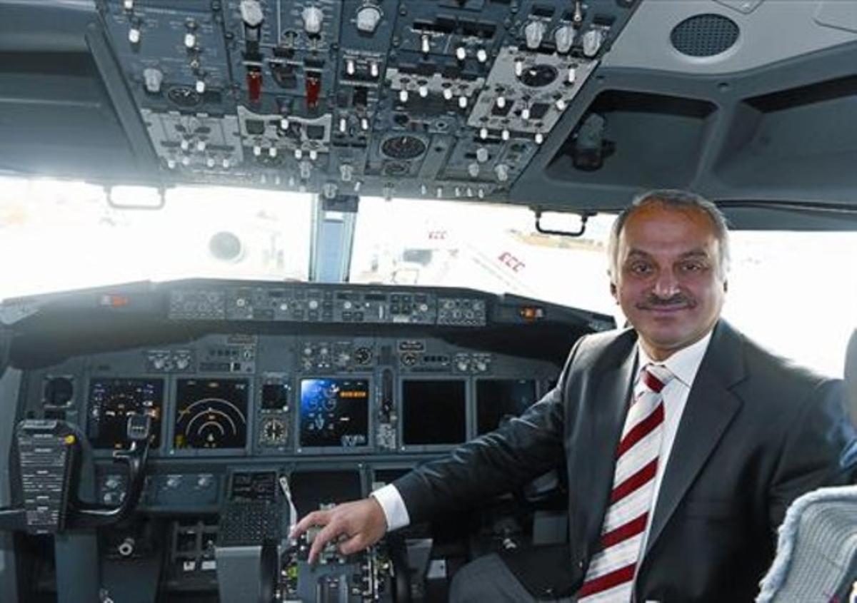El president de Turkish Airlines, Temel Kotil, en un dels avions de l’aerolínia a Istanbul. El president de Turkish Airlines, Temel Kotil, en un dels avions de l’aerolínia a Istanbul.