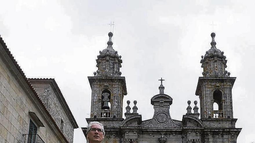 Turistas en el Monasterio de San Xoán. // Gustavo Santos