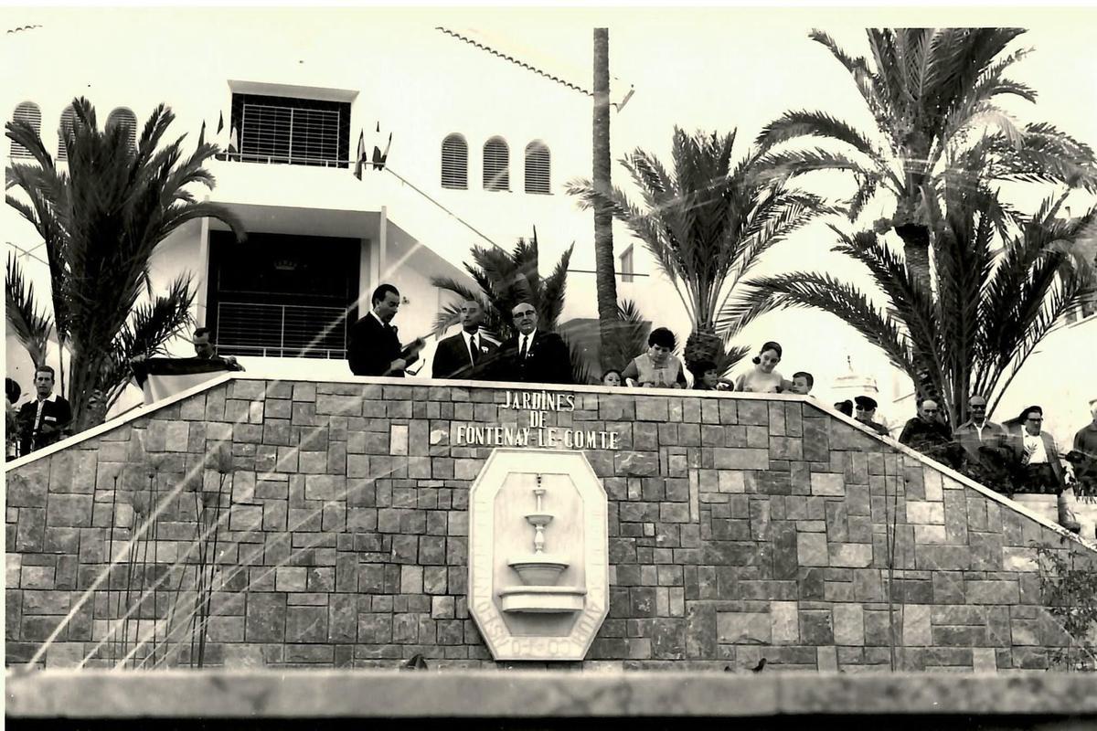 Inauguración del Paseo de Fontenay con Pascual Lillo y autoridades del municipio francés hermanado