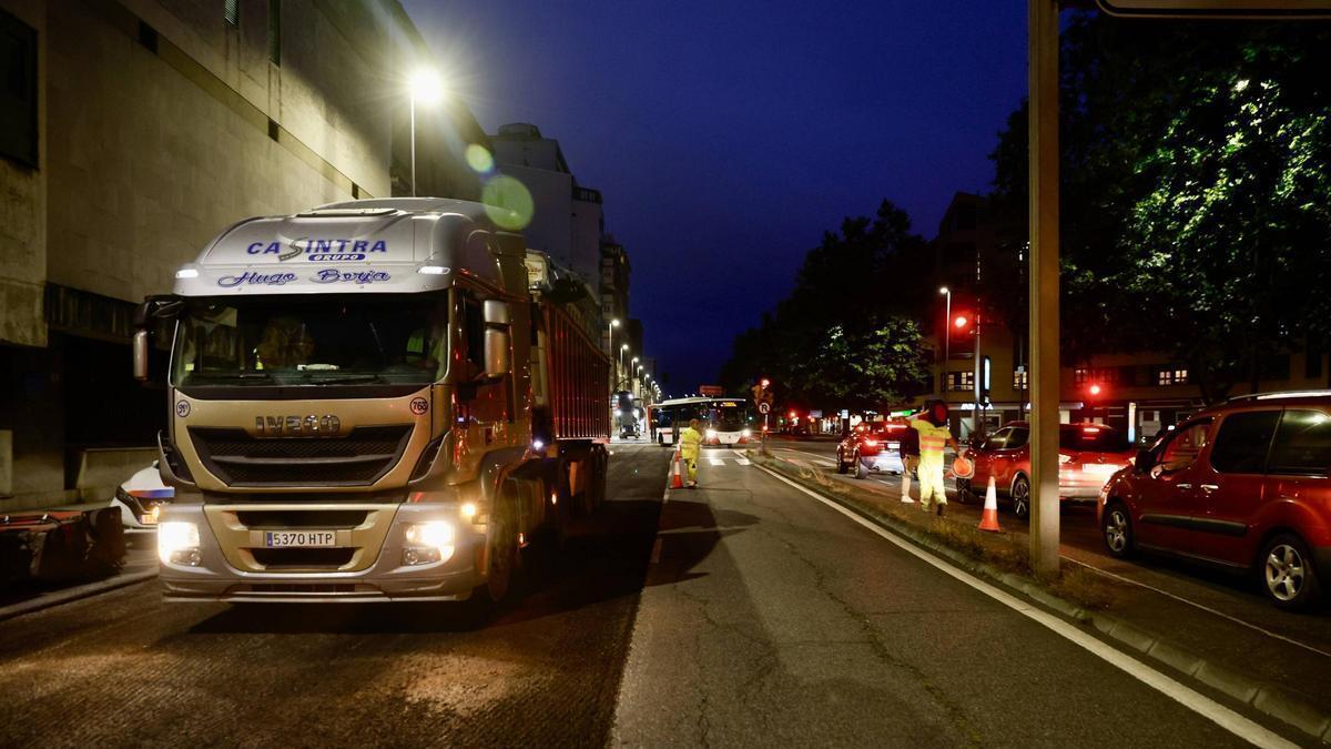 plan de reasfaltado para la avenida Príncipe de Asturias