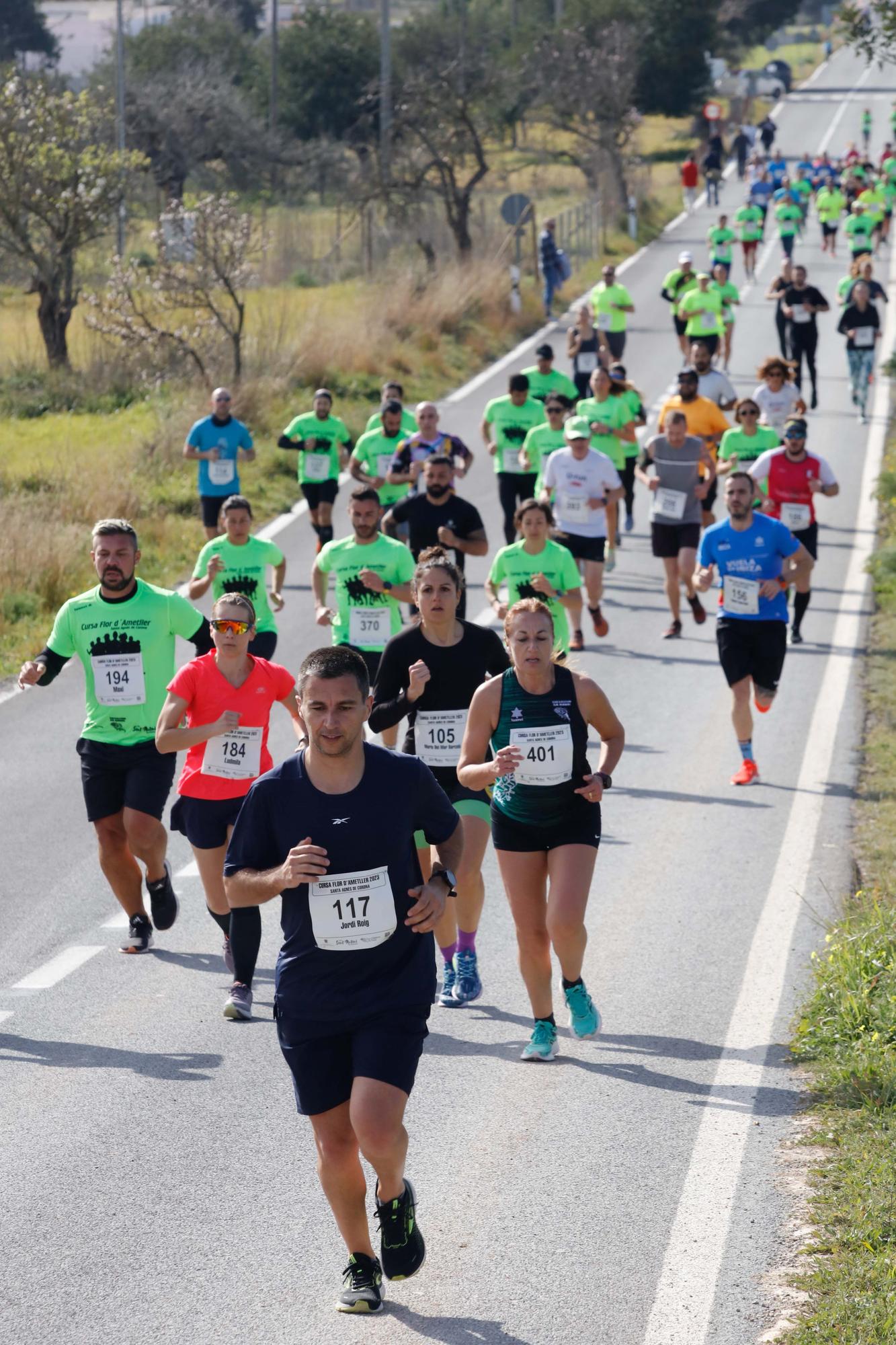 Galería de imágenes de los 250 atletas participantes en la Cursa de la Flor de l’Ametller en Ibiza