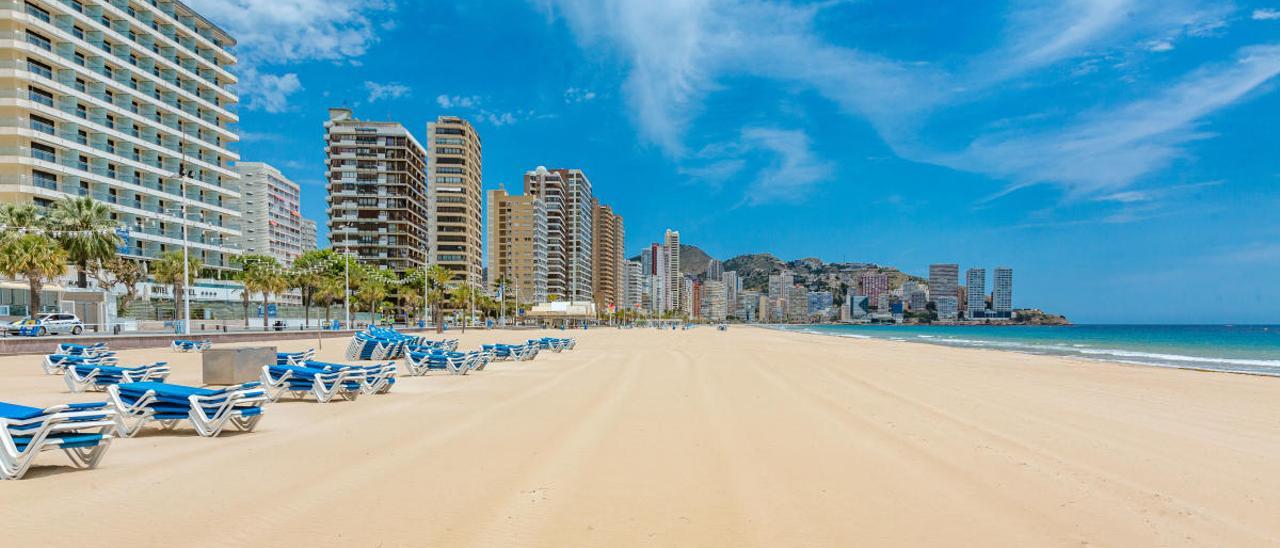 La playa de Levante este lunes