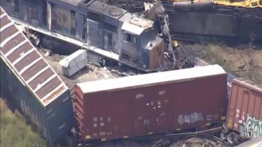 Chocan dos trenes con material tóxico en Arkansas