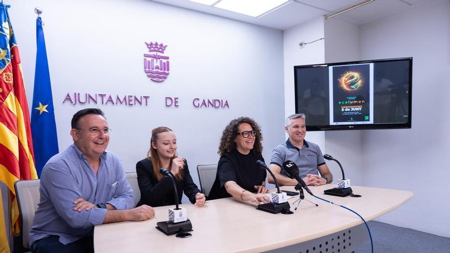 Luz para el Ayuntamiento de Gandia: La fachada del edificio se iluminará este viernes con 'Ecolumen', un espectáculo audiovisual que conciencia sobre el medio ambiente