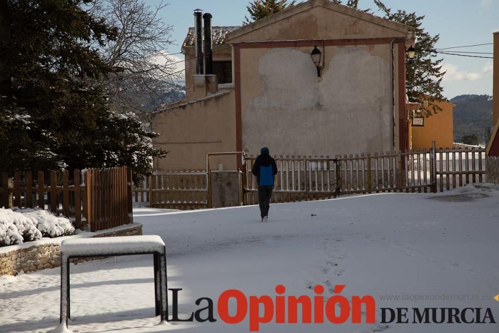 La nieve llega a las pedanías de la comarca del No