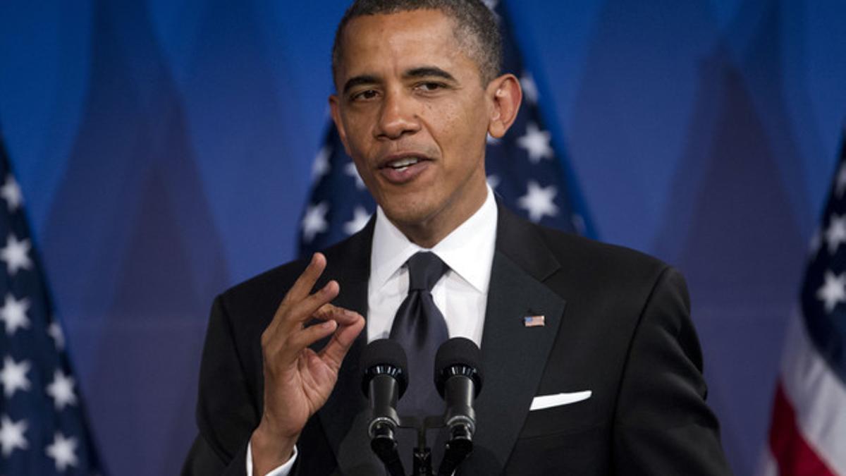 Barack Obama habla en Washington, este miércoles.