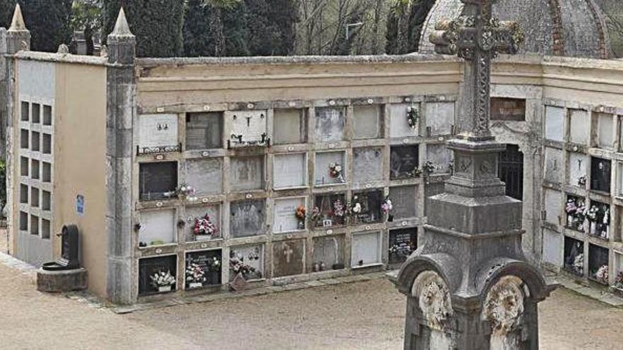 El cementiri de Girona, durant els dies de pandèmia.
