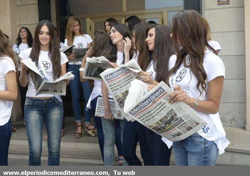 Las misses de toda España visitan el periódico Mediterráneo
