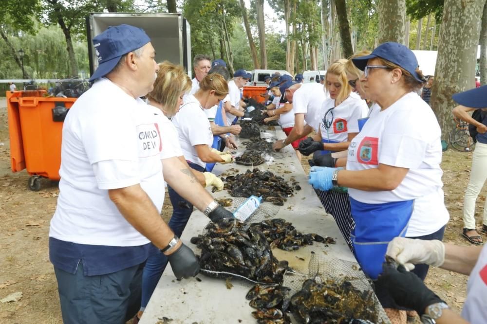 El mejillón hace la delicia de Castrelos