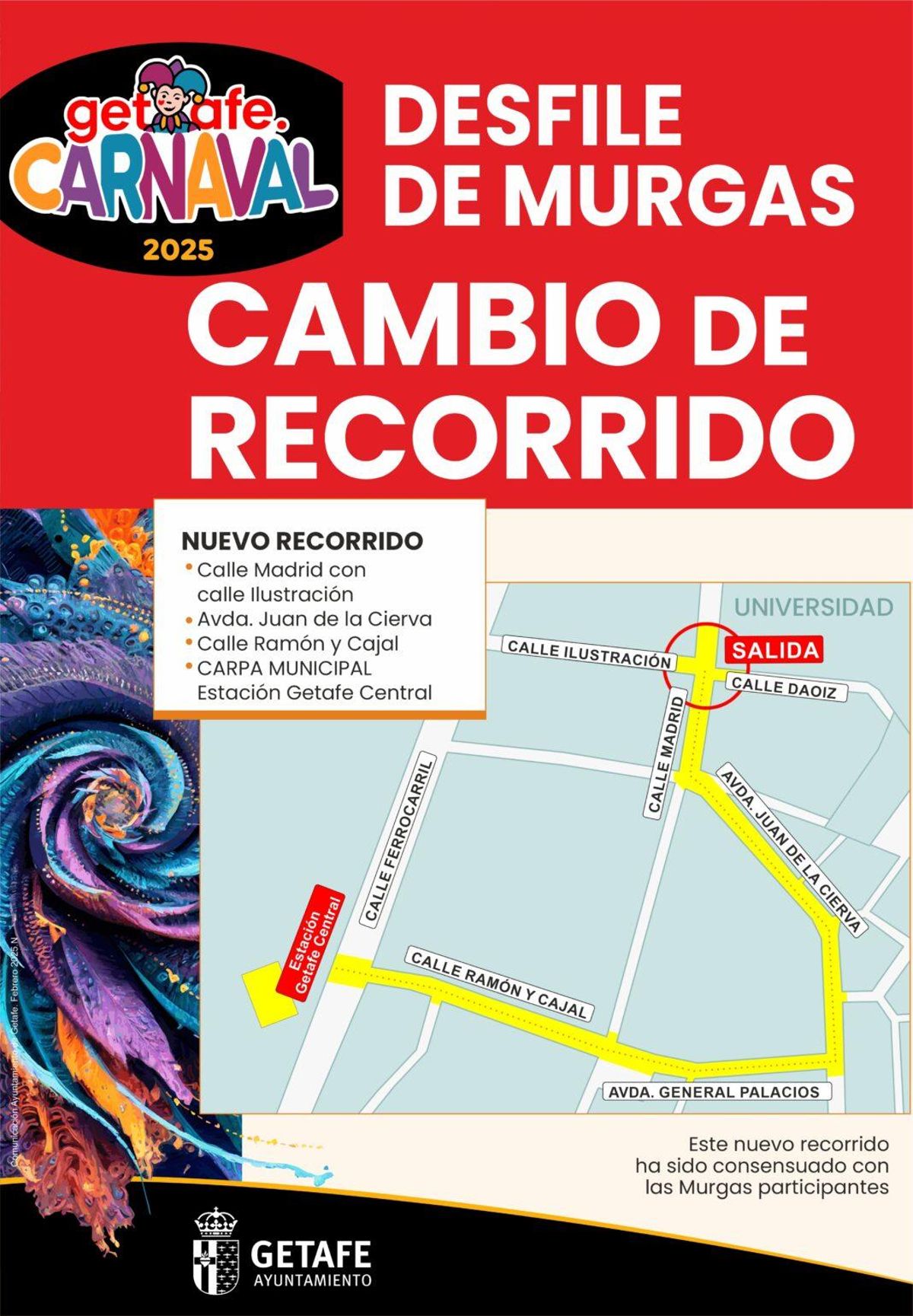 Itinerario del Desfile de Murgas.