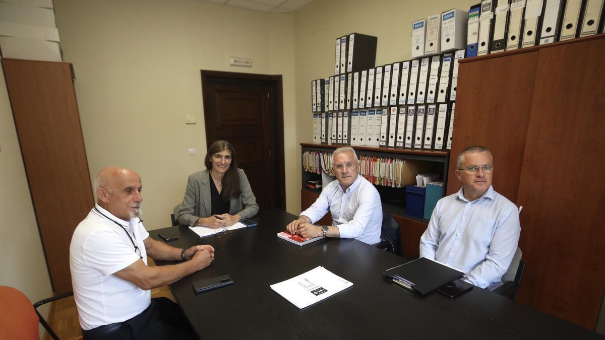 Un momento de la reunión de Rosas con Botana.