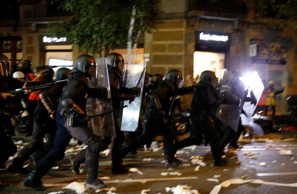 Disturbios en Barcelona tras la marcha de los CDR