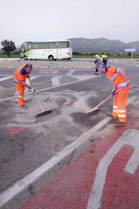 Accident a la Tallada d'Empordà