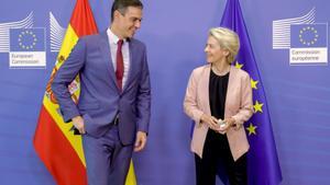 Pedro Sánchez y Ursula von der Leyen, en una imagen de archivo.