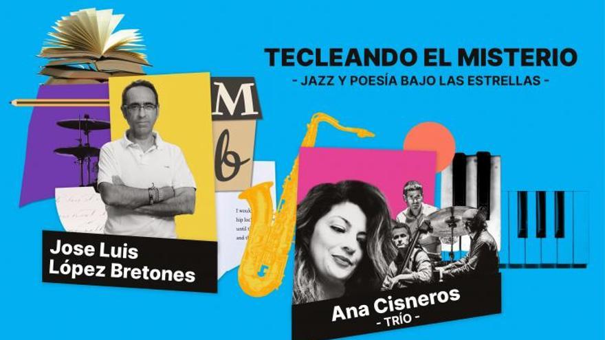 Actuación musical del Ana Cisneros Trío con recital poético de José Luis López Bretones.