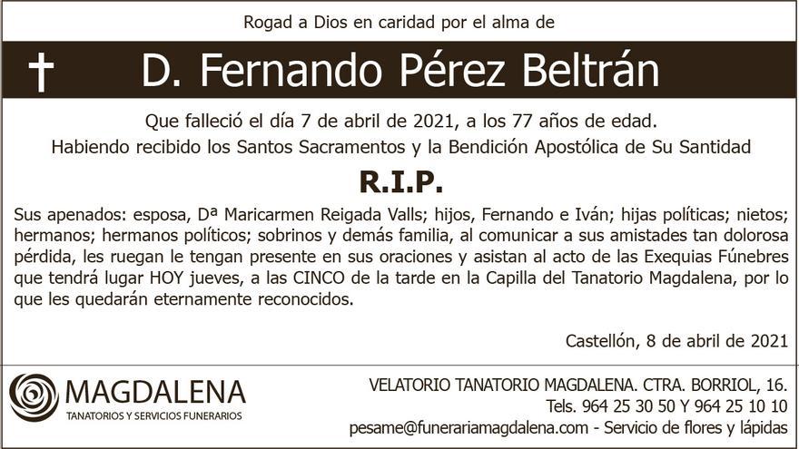 D. Fernando Pérez Beltrán