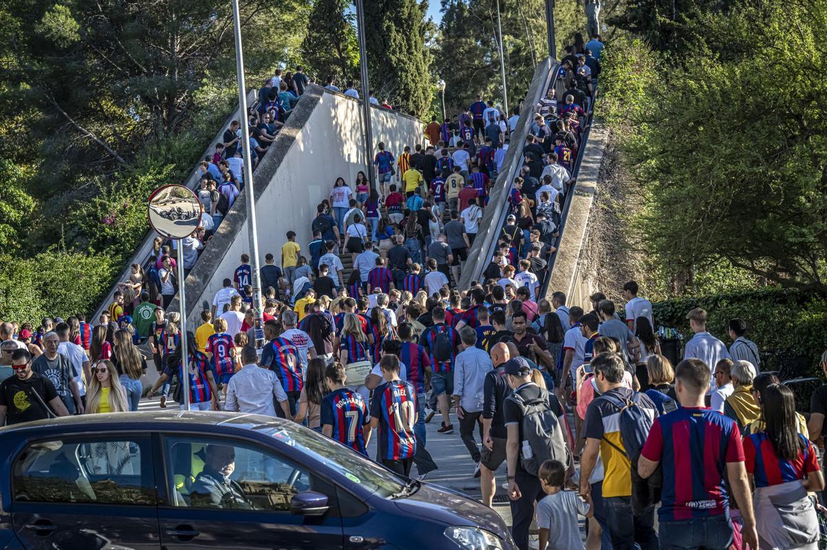 Barça versus Mercè: el fútbol se impone a la fiesta en la montaña de Montjuïc