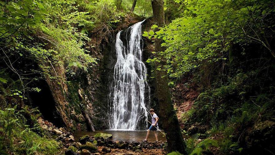 Cascada de Buanga o Guanga (Oviedo).