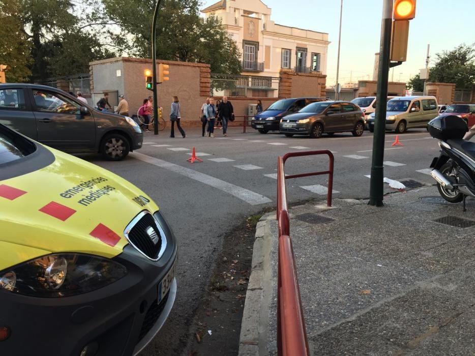 Accident a la carretera de Barcelona a Girona.