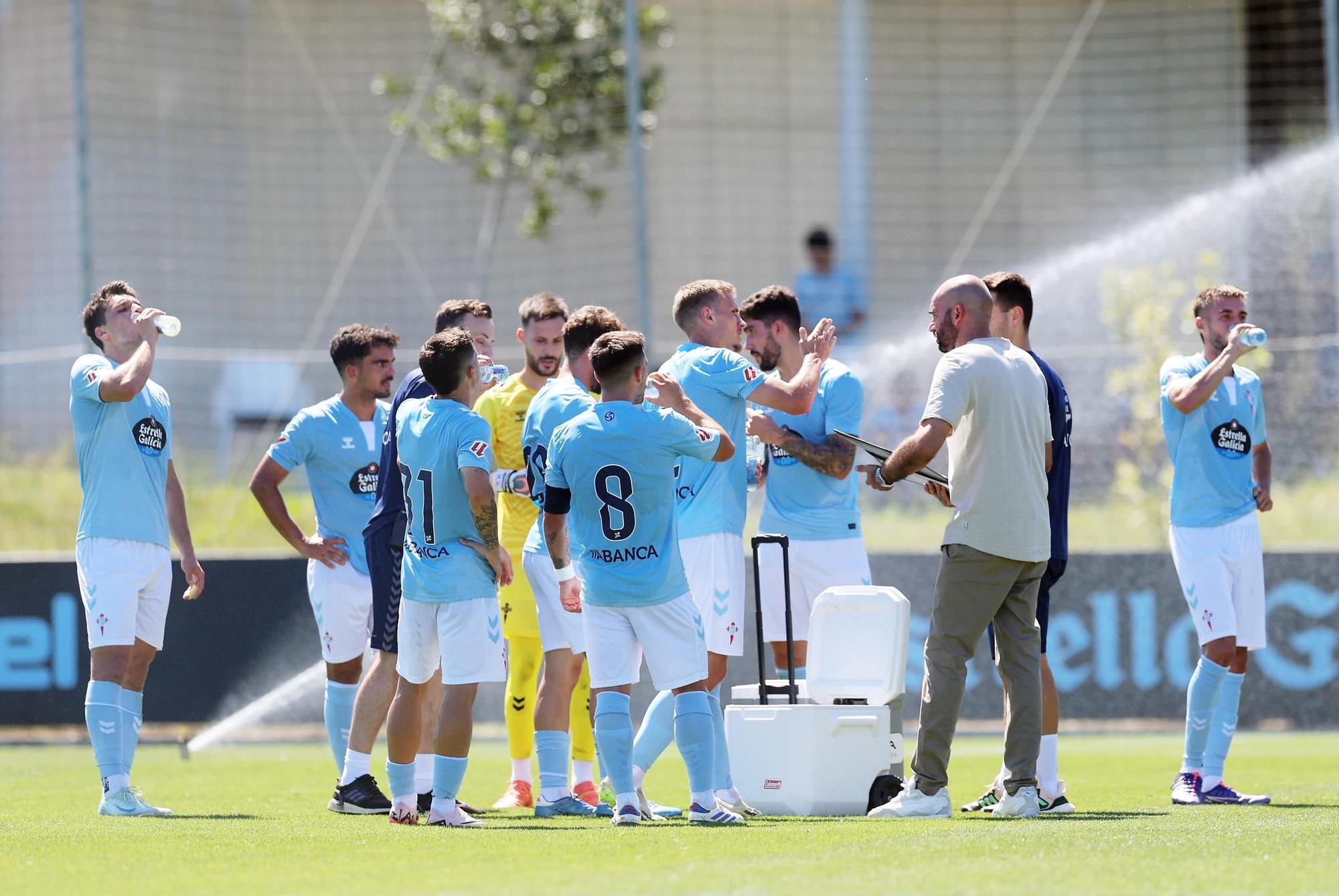 Las imágenes del amistoso Celta 2 - 1 Sporting de Gijón, en Afouteza