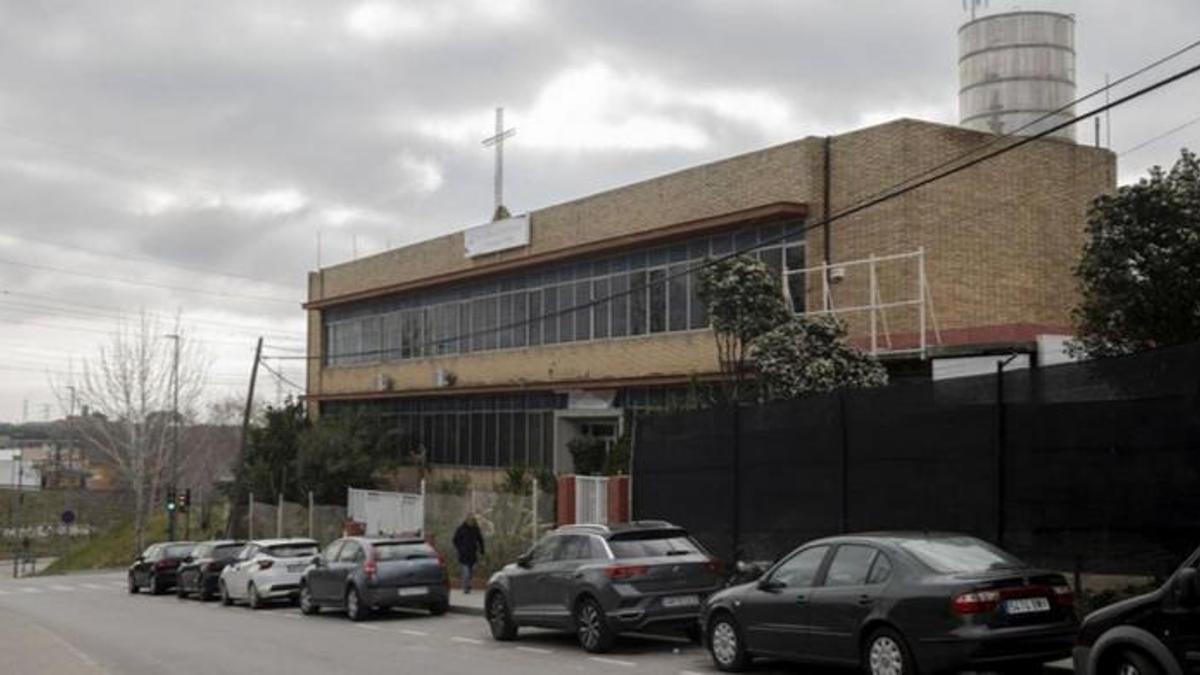 La nave donde estaba la iglesia evangélica Samaria, en Terrassa.