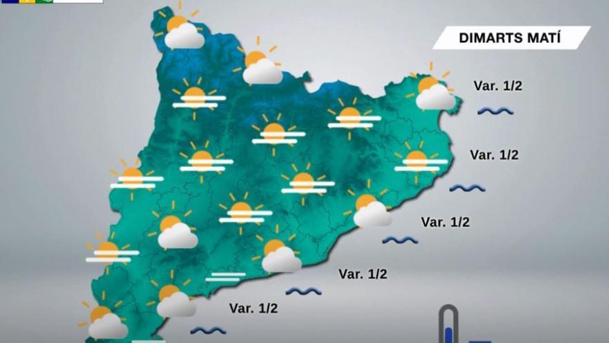 Creixen les nuvolades però es manté l&#039;ambient càlid aquest dimarts