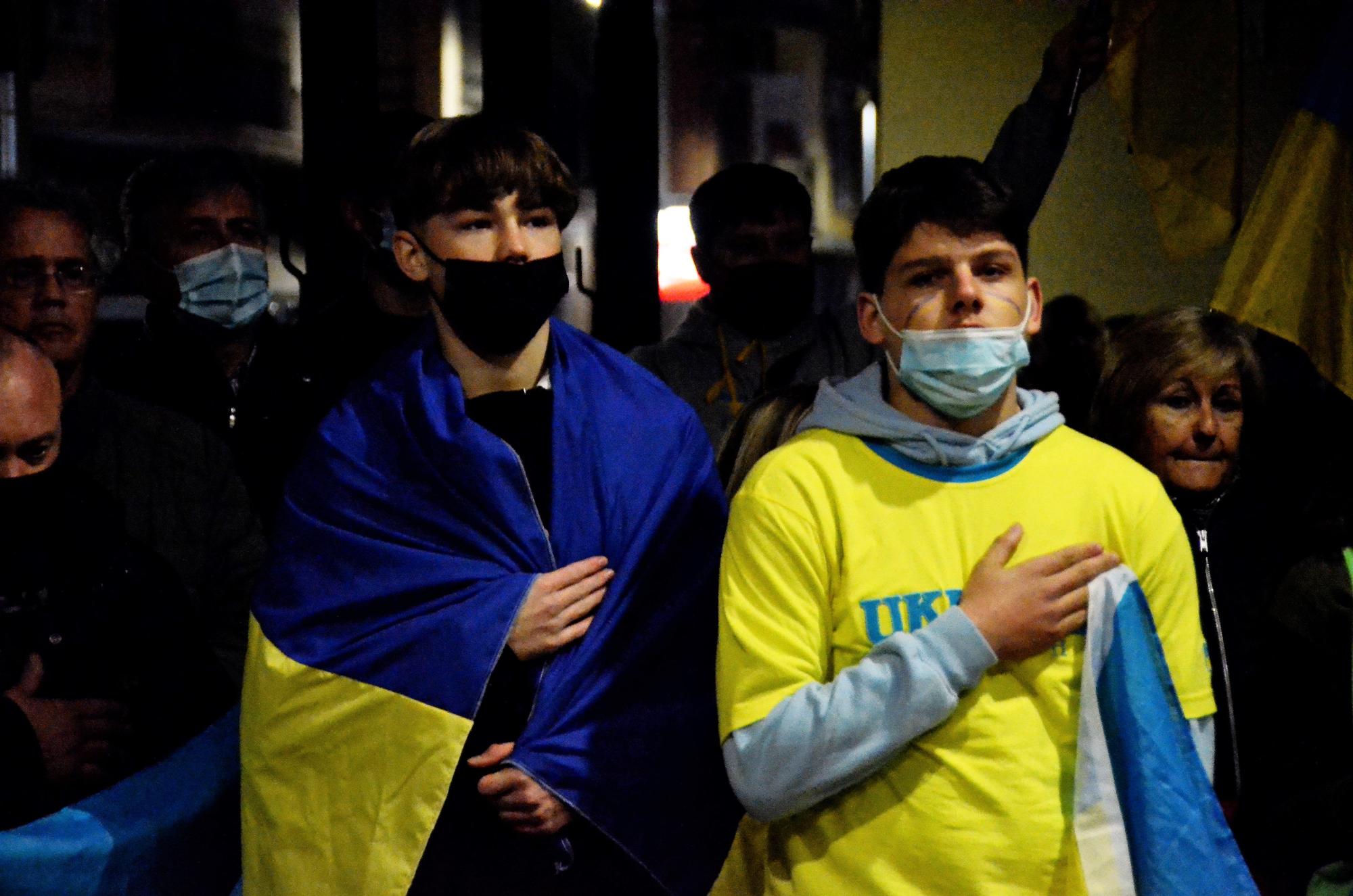 Concentració a Sant Joan de Vilatorrada en suport al poble ucraïnès