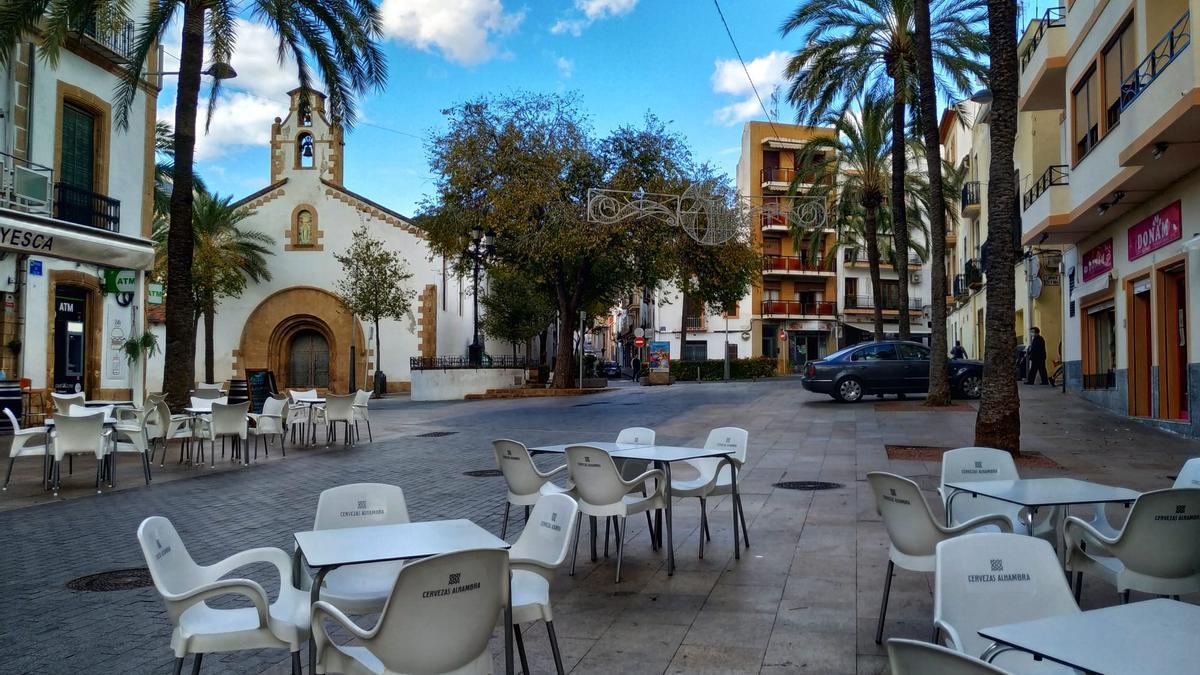 Las terrazas de hostelería de la Placeta del Convent