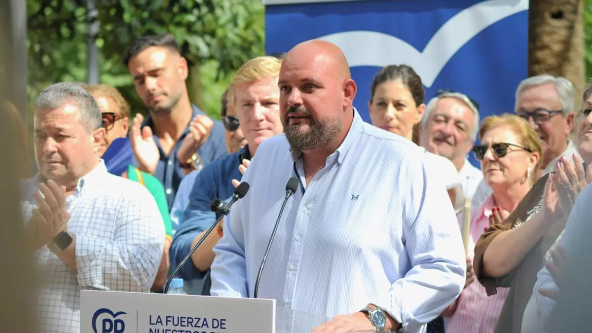 Naharro, candidato a presidente del PP en Badajoz: "Vamos a luchar para que en el 2027 la Diputación de Badajoz sea gobernada por el Partido Popular"