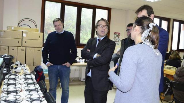 Una visita institucional al centro de formación tecnológica. | GONZALO NÚÑEZ